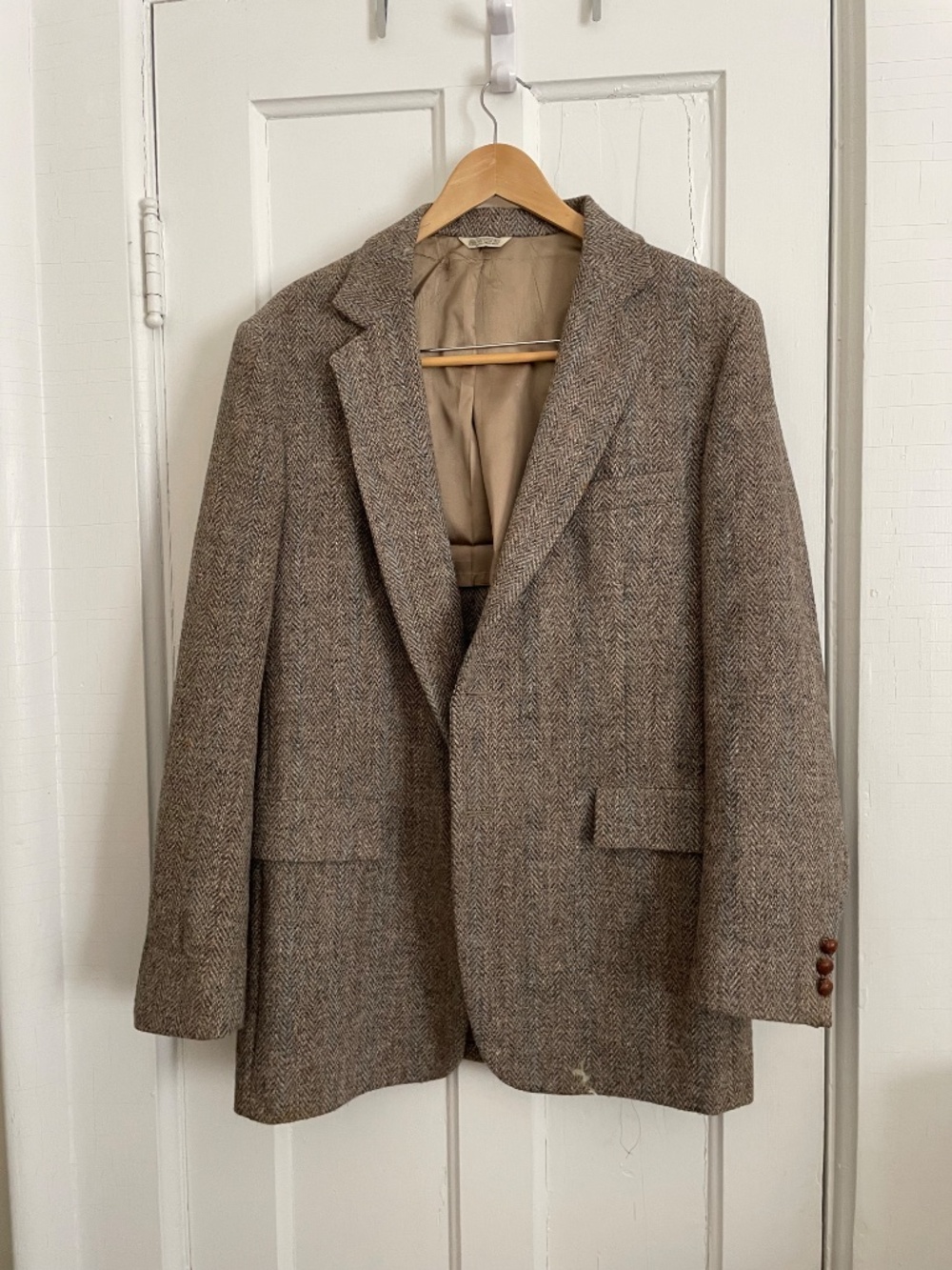 Harris Tweed plaid sport coat 42R